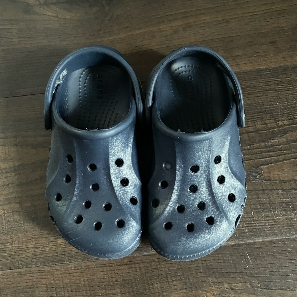 Toddler Unisex Crocs Slip On Navy Size 9